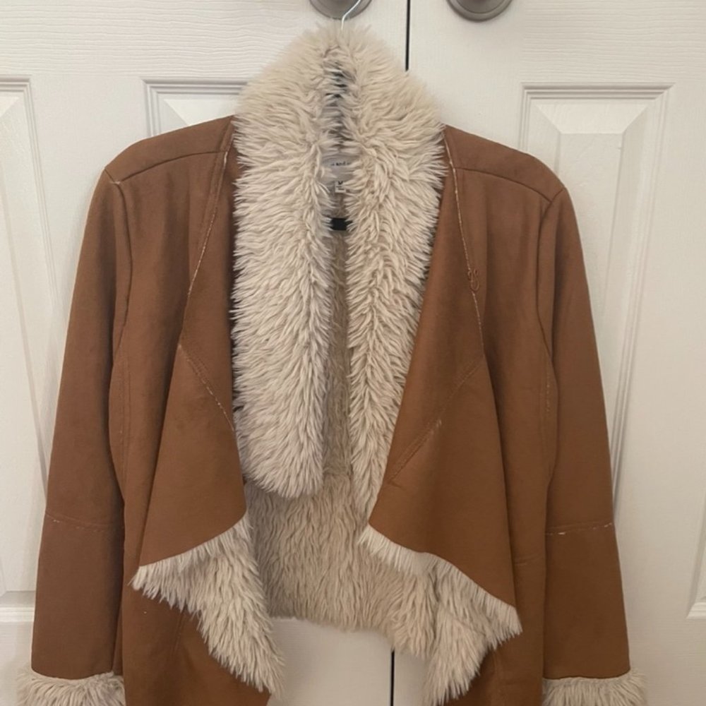 Cupcakes & Cashmere Faux Suede Jacket - Never Worn - Size M
